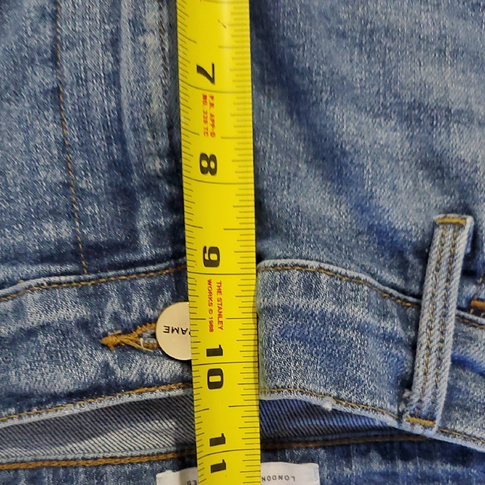 Frame Le High Straigh Denim Blue Ankle Cropped Jeans - Picture 5 of 12